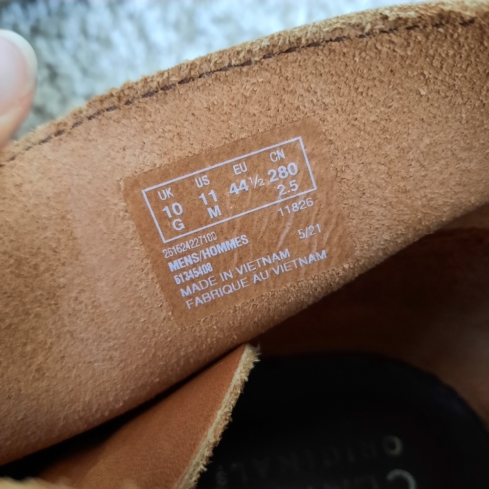 Clarks Originals Desert Chukka Boots Dark Tan Genuine Leather 26162422 Size 11 - Picture 13 of 16